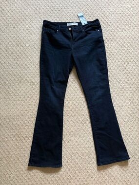 Levi Strauss Signature Mid Rise Bootcut Jeans Women’s 32x34 Dark Wash Stretch